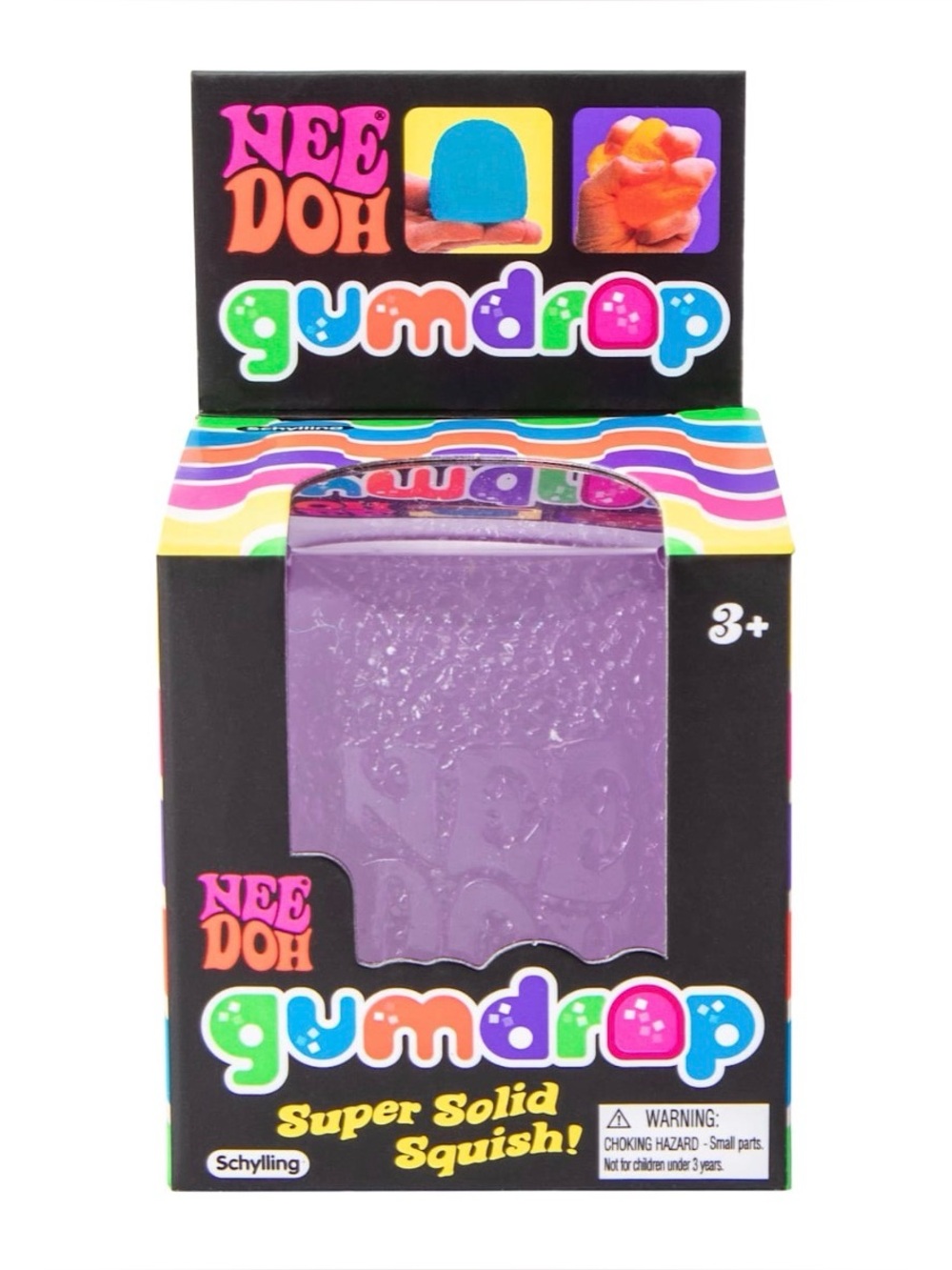 Schylling NeeDoh Gumdrop Squish Purple